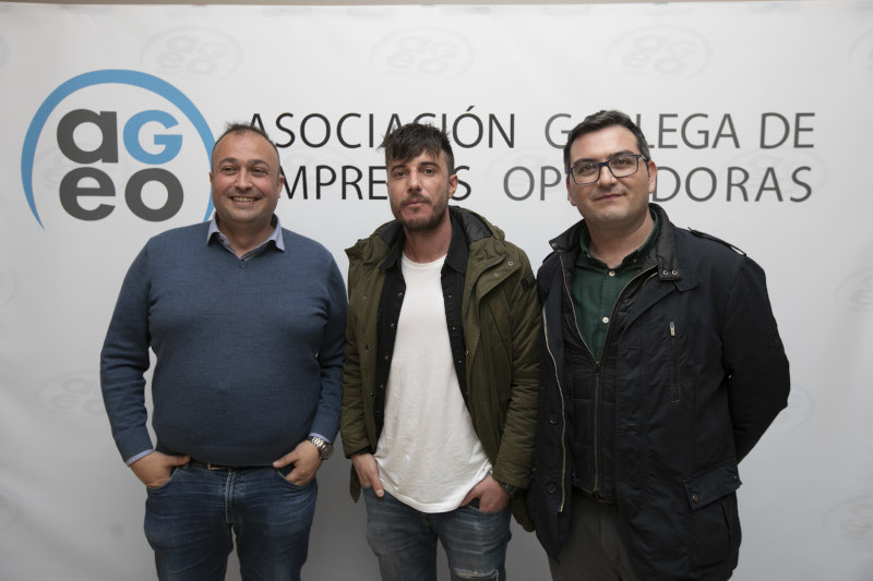 Mario Fernández, iz, Mario Pérez y Jorge Jaspe
